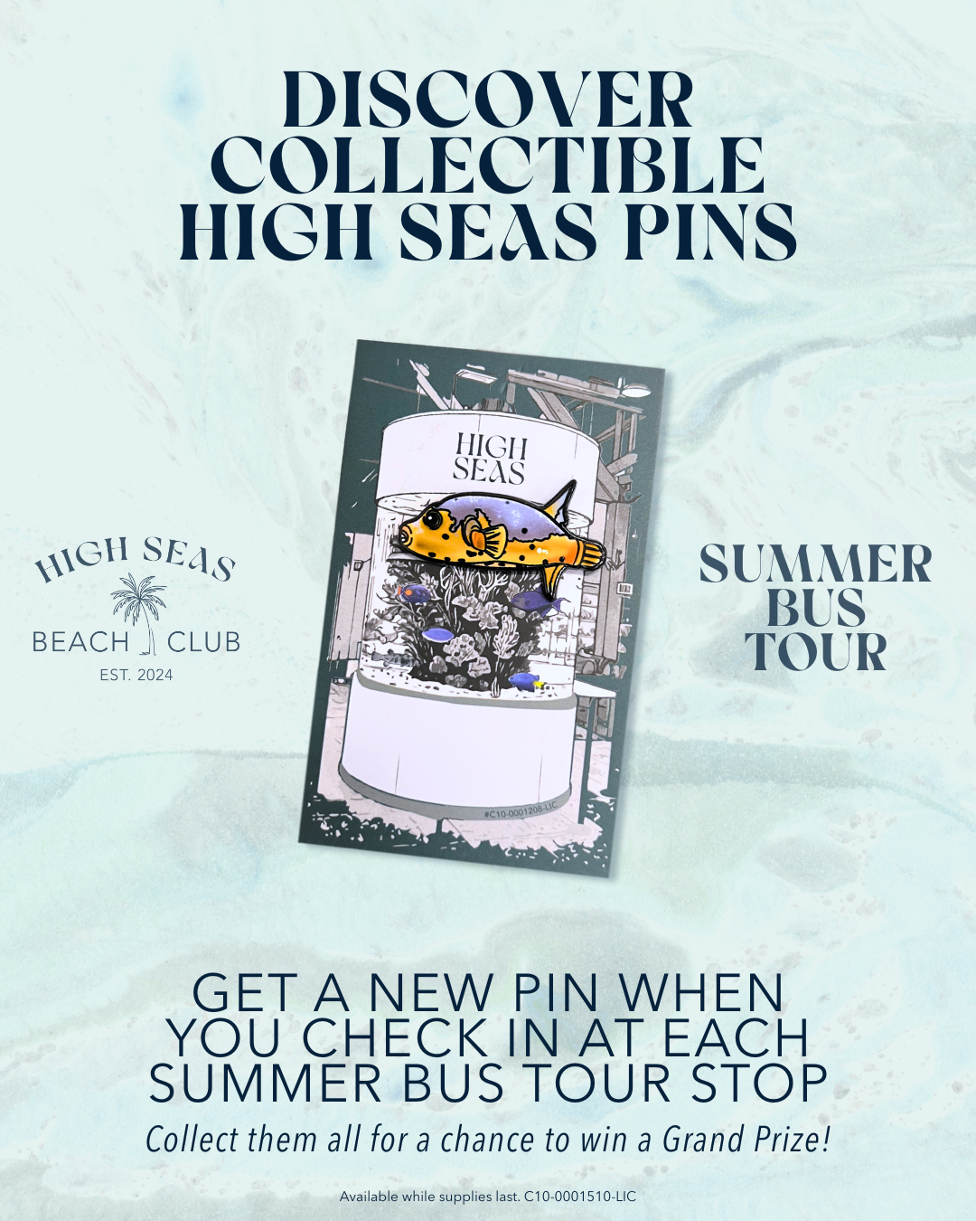 A High Seas fish pin